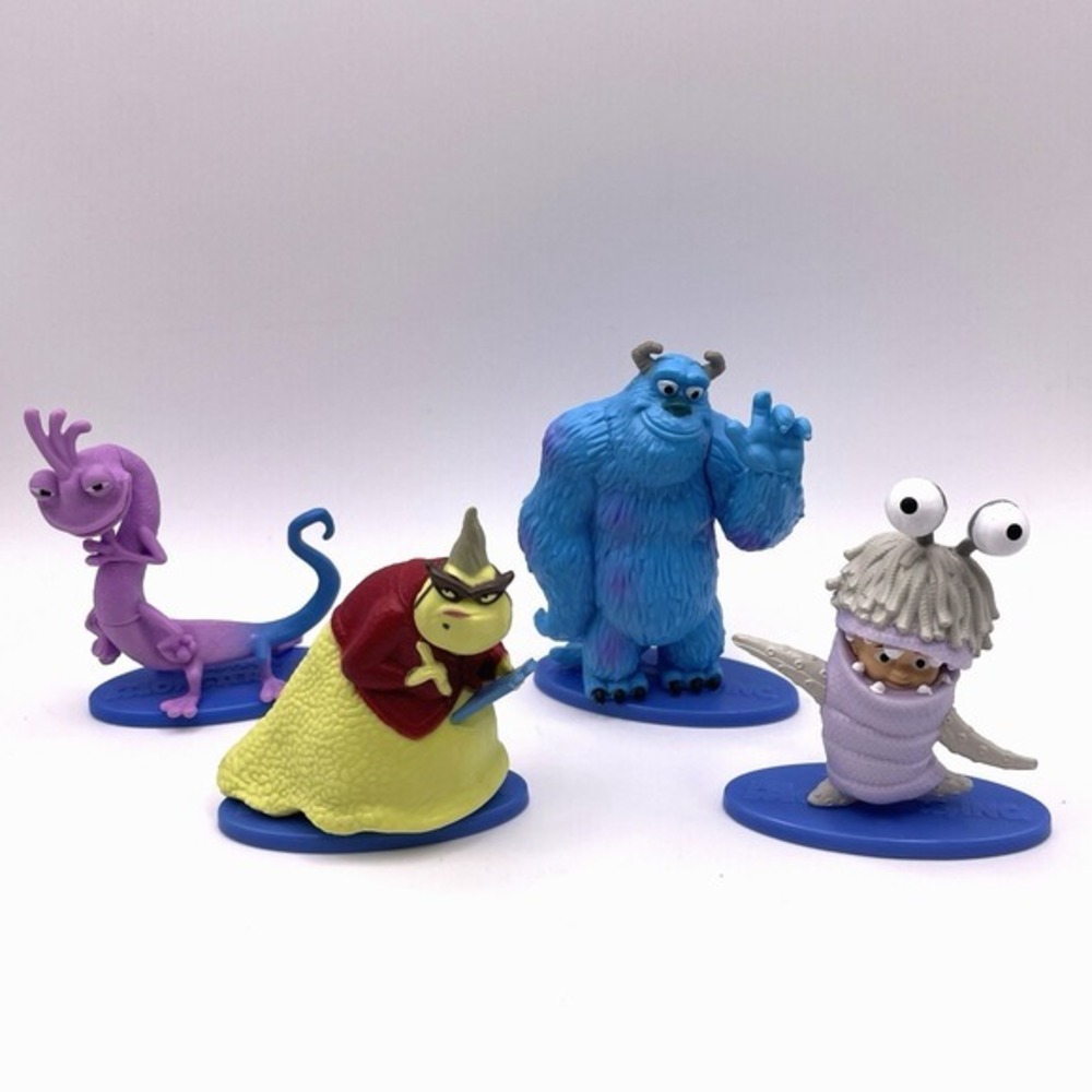 2019 Mattel Monsters Inc Character Figures Sulley Boo Randall Roz Lot of 4